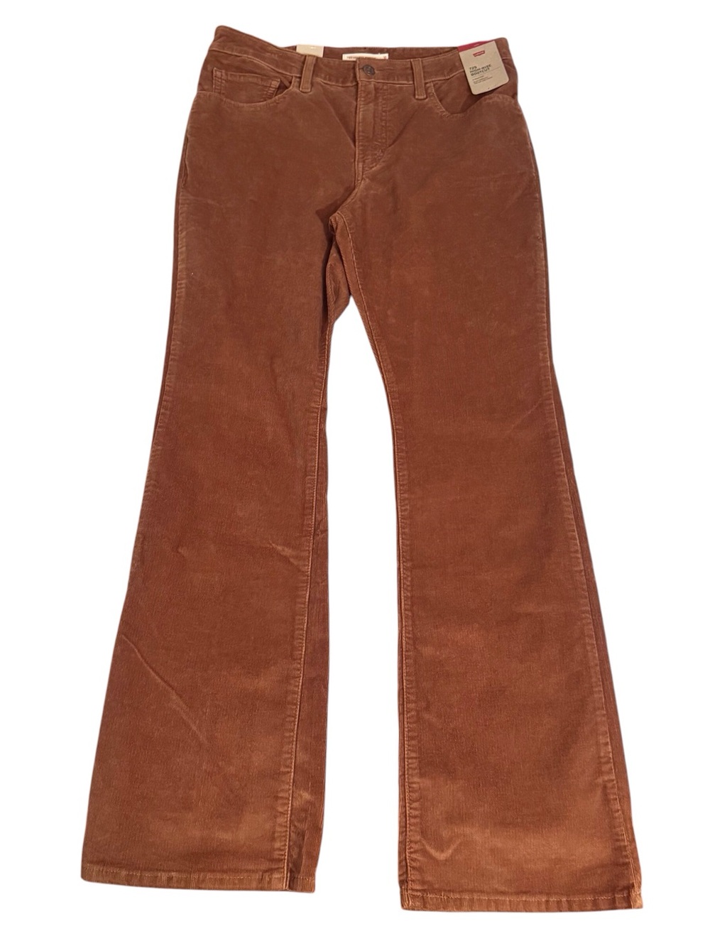 Levi’s NWT Size 31 Brown 725 High Rise Bootcut Pants Corduroy Western Pockets
